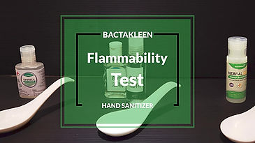 Bactakleen 搓手液易燃測試